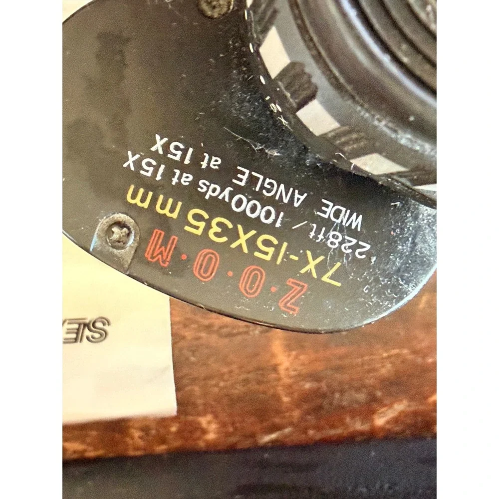 Sears Zoom Binoculars 7X-15X 35mm Black Good 473.2520101 Japan Vintage Gorpcore